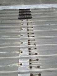 rusting metal roof