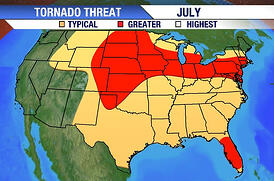 tornado threat july tornado threat july