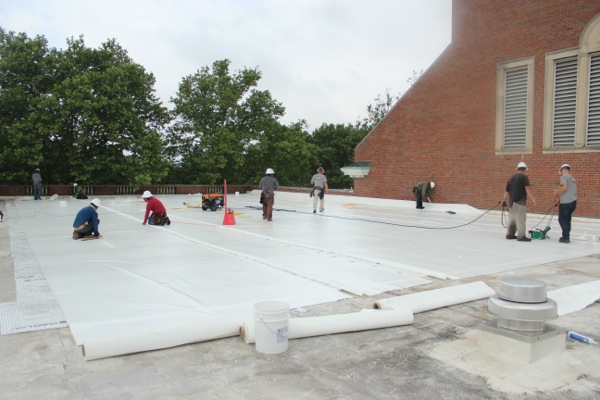 Leaking Flat Roof: Brown Campus Center