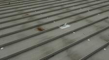 flat metal roof