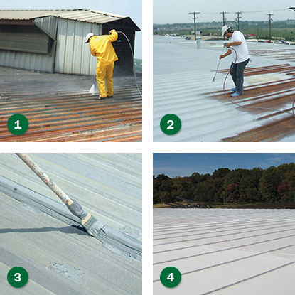 roof coating process