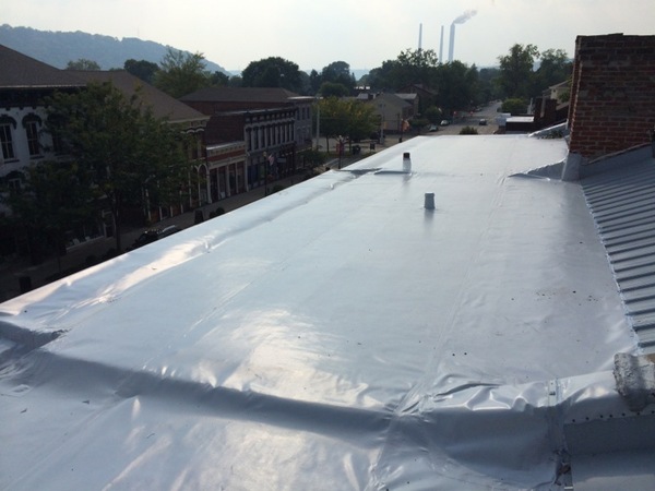 Flat Roof Replaced on Greves TV & Appliance