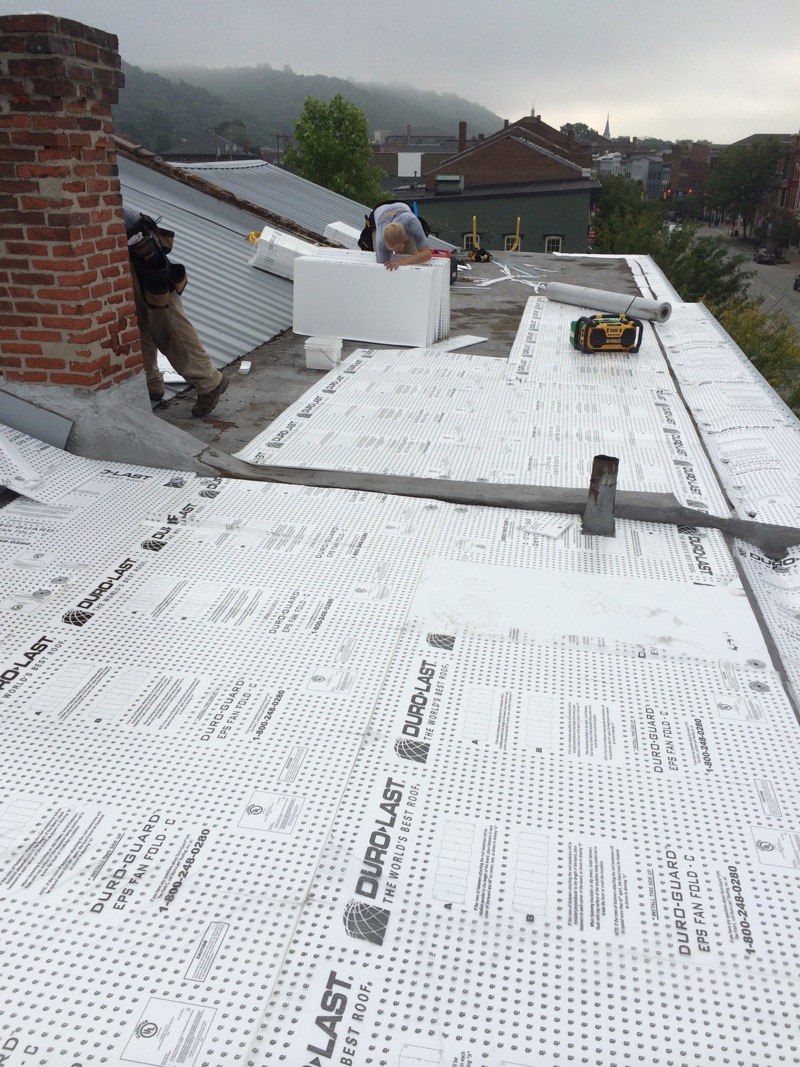 Flat Roof Replaced on Greves TV & Appliance