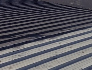 black metal roof