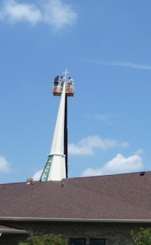 steeple installation
