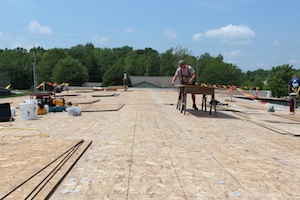 Installing OSB board