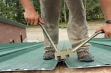 Meccanicamente cucitura in piedi cucitura tetto in metallo
