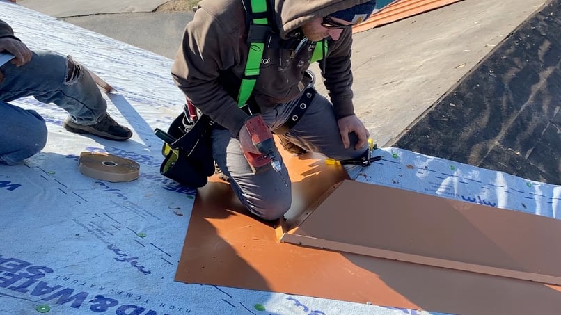 Standing Seam Trim Installation