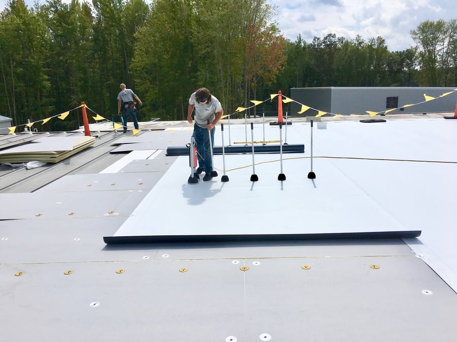 TPO over metal roof