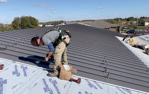 Standing Seam Metal Roof Installation