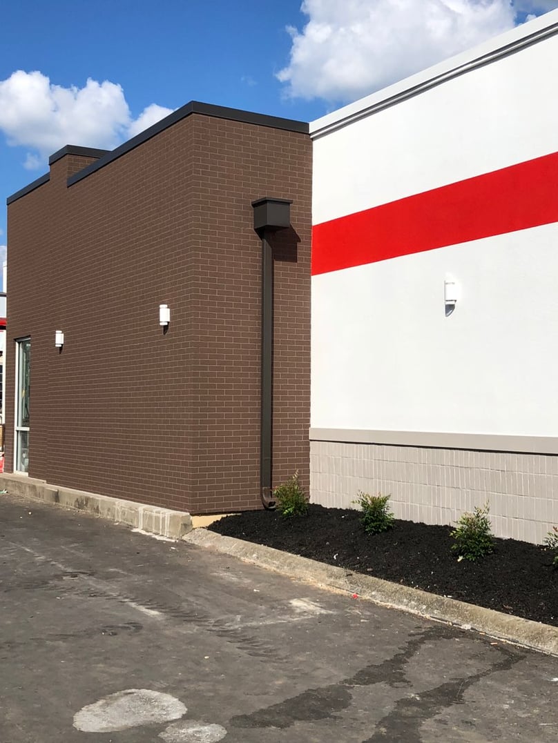 Metal Coping Installation Downspout- Franklin TN