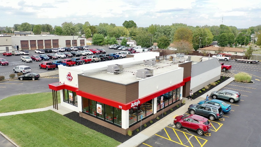 Arbys Greensburg Indiana New standing seam Metal Roof-1