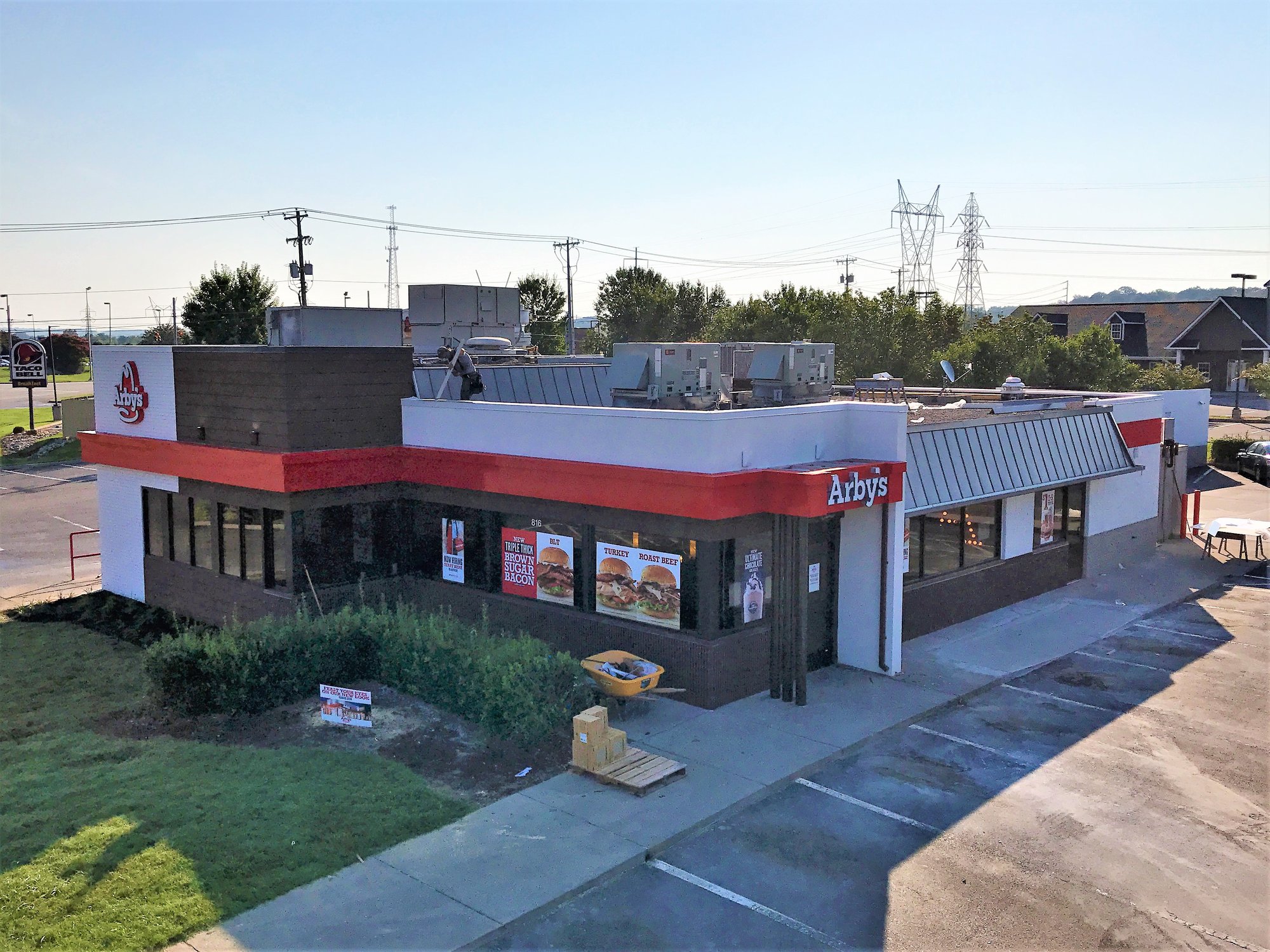 Arby's Standing Seam and Coping Installation Maryville, TN