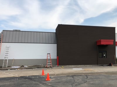 Standing Seam Metal Roof Arbys Flat Roof-Portland