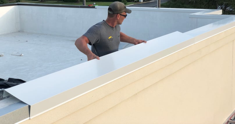 Metal Coping Installation Flat Roof Repair-Winchester