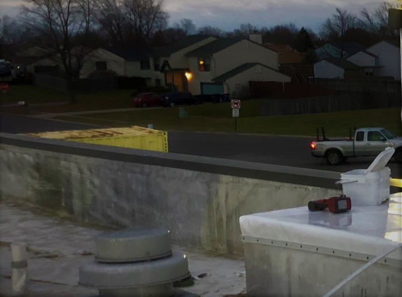 New Flat Roof Metal Coping Installation- Whiteland, IN