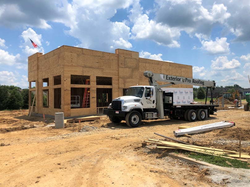 Commercial Flat Roof Installation New Construction- Greenwood