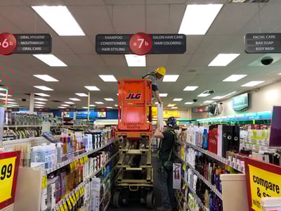 Interior Ceiling Panel Replacement Installation- CVS Madison