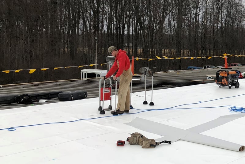 Metal Roof Recover Rhino Bond Roofing-Toyota