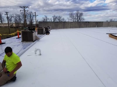 Metal Roof Repair Flat Roof Membrane- Lexington KY