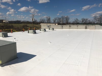 PVC Membrane Flat Roof Installation- Lexington KY