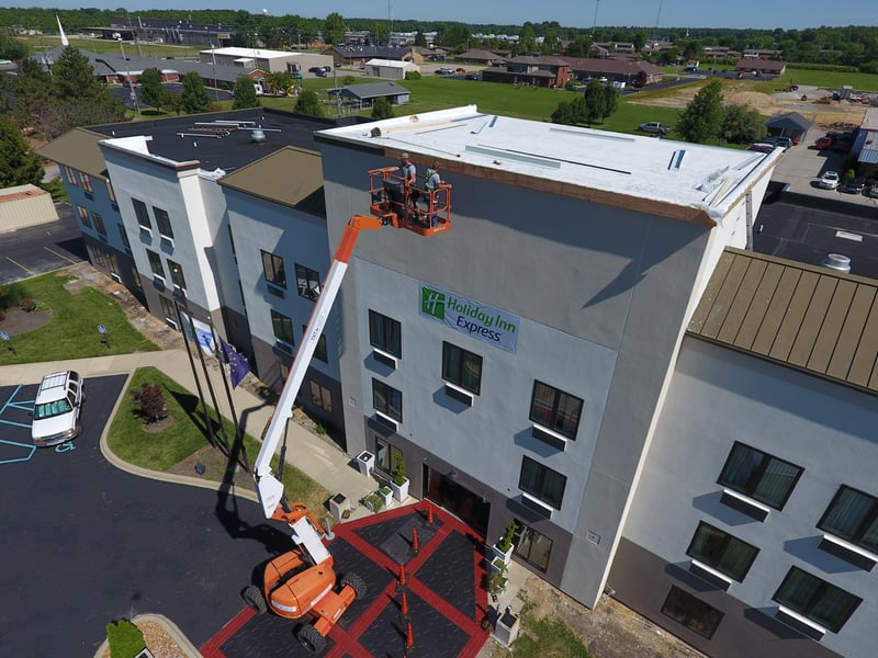 Custom Coping Installation Flat Roof- HolidayInn.jpg