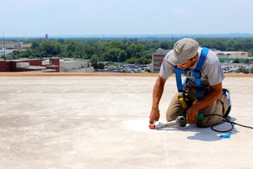 Patching Flat roof repair