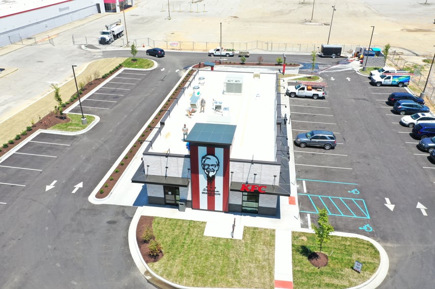 Flat Roof Repair PVC Membrane Installation- Louisville