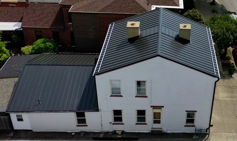Standing Seam Metal Black McElroy metal roof