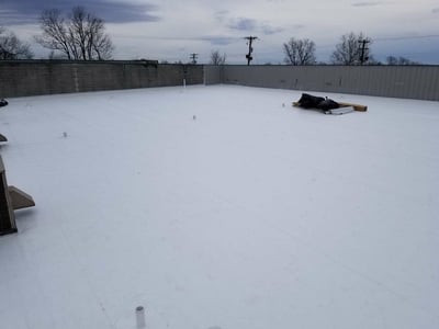 Flat Roof Membrane Installation Completion- Lexington