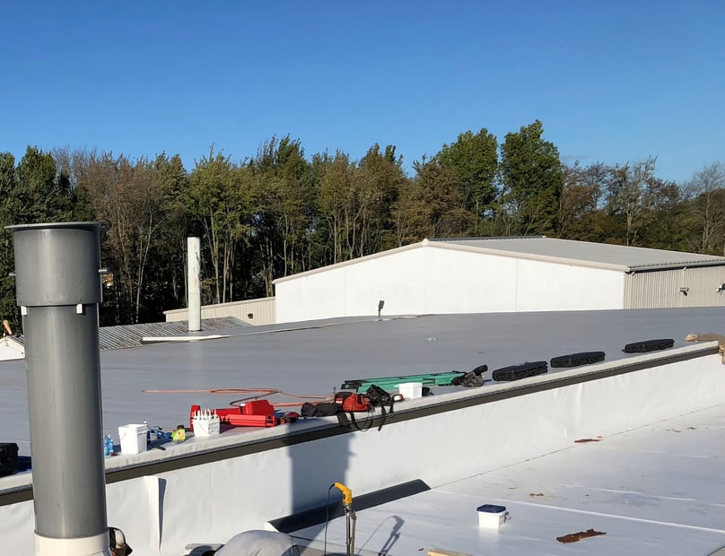 Flat Roof Commercial Guttering- Madison