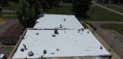 Flat Roof & Metal Coping Installation-Pope John-680274-edited