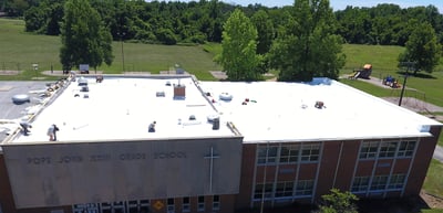 Flat Roof Membrane Installation School-Pope John