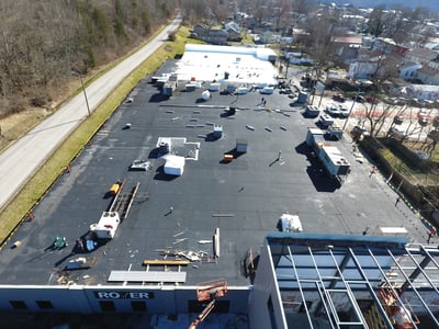 Flat Roof  Repair PVC Membrane Installation- Madison