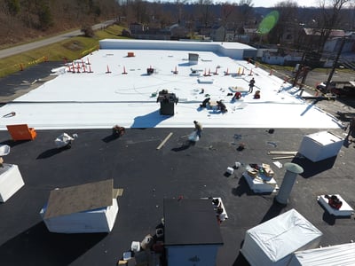 Flat Roof Recover PVC Membrane- Madison
