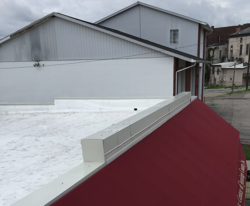 Metal Coping Installation Parapet Walls Flat Roof Repair-North Vernon
