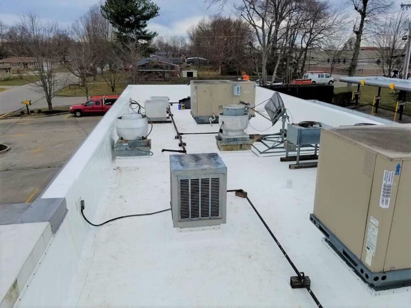 Flat Roof Membrane Installation Pipe and Vent Work-Burea