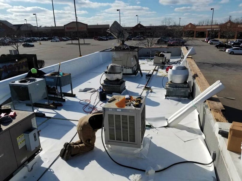 Flat Roof Repair Metal Coping Installation-Winchester