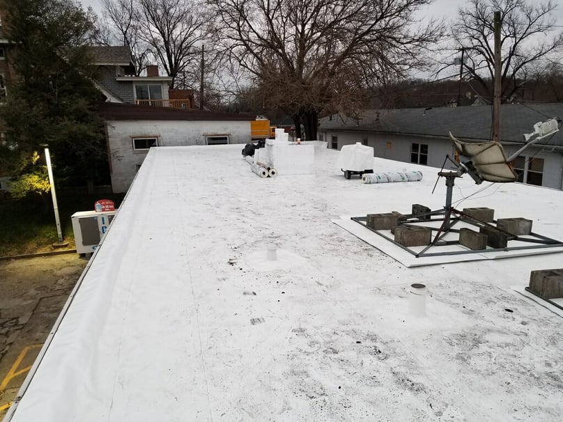Flat Roof Membrane Installation Overview-Speedway