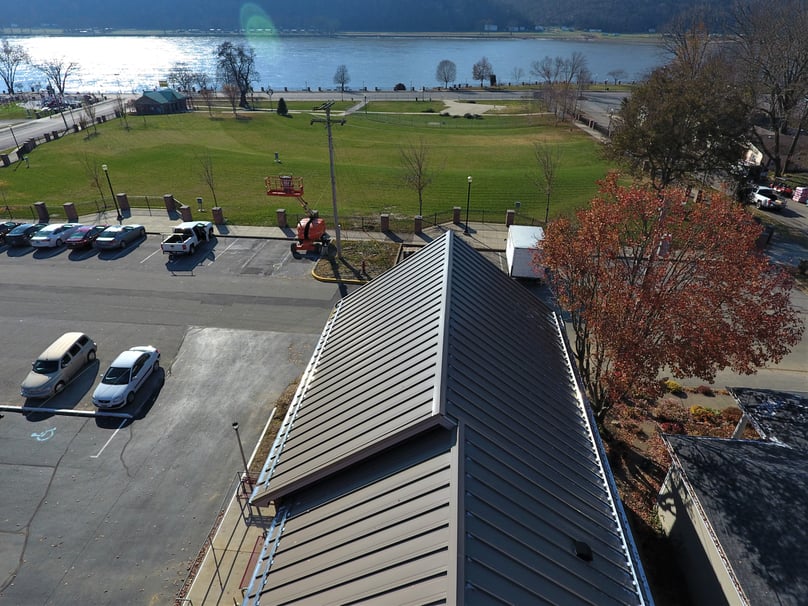 Standing Seam Installation Metal Guttering- Madison